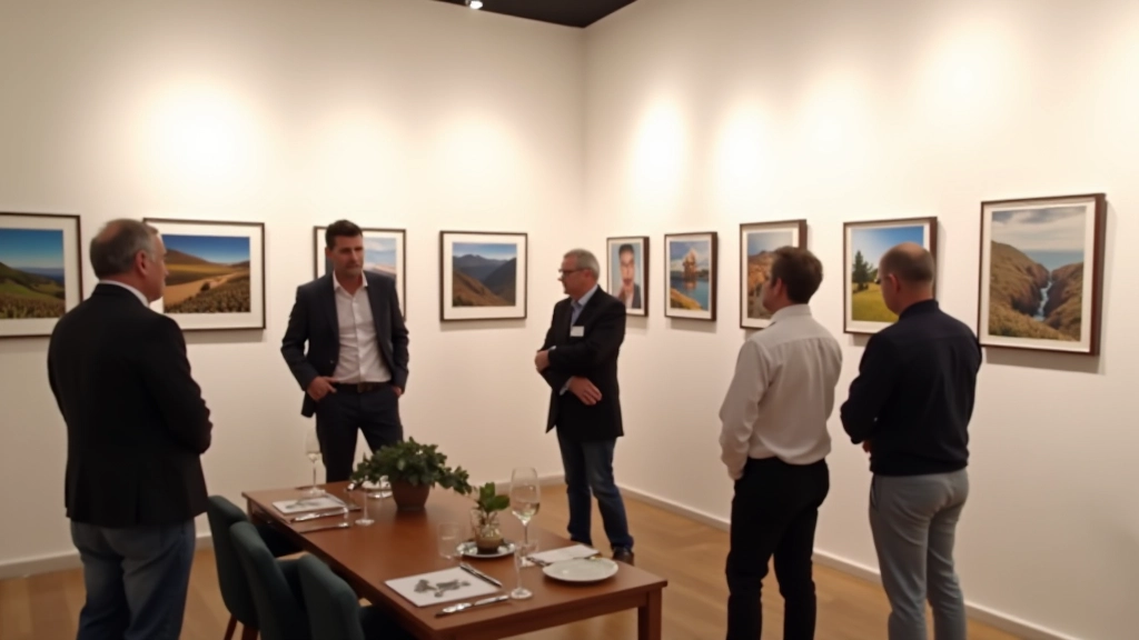 Photo exhibition opening event